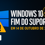 Alerta sobre o fim do suporte ao Windows 10 em 14 de outubro de 2025 com logo da Mais IT e aviso de última chance